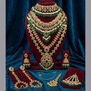 Tanish Art Jewellery Grand Crystal Stone And Beads Bridal Jewellery Set