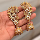 Tanish Art Jewellery Traditional Pota Stone And Pearl Earcuff Jhumki Earrings