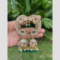 Tanish Art Jewellery Traditional Pota Stone And Pearl Earcuff Jhumki Earrings