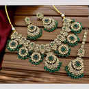 Tanish Art Jewellery Crystal Stone And Pearl Designer Necklace Set for Women