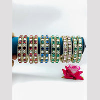 Tanish Art Jewellery Luxury American Diamond Bangles Set