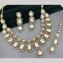 Tanish Art Jewellery Designer Pota Stone And Austrian Stone Necklace Set for Women