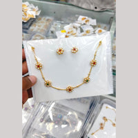 Tanish Art Jewellery Statement Pota Stone And Pearl Neckalce Set