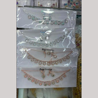 Tanish Art Jewellery Glamorous Crystal Stone Ethnic Necklace Set