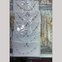 Tanish Art Jewellery Glamorous Crystal Stone Ethnic Necklace Set