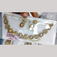 Tanish Art Jewellery Glamorous Crystal Stone Ethnic Necklace Set