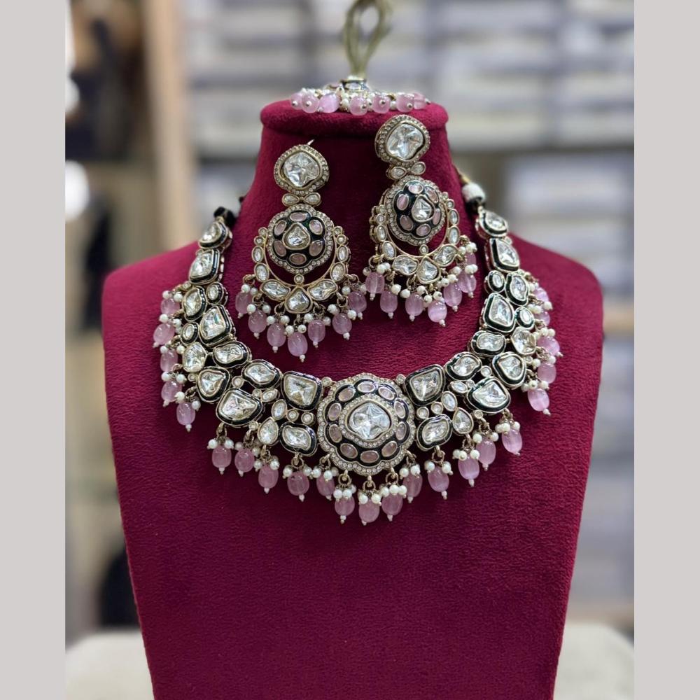 Tanish Art Jewellery Gorgeous Polki Kundan And Beads Designer Necklace Set
