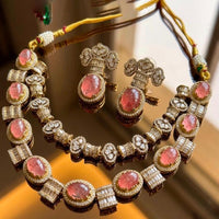 Tanish Art Jewellery Gorgeous Polki Kundan Designer Necklace Set