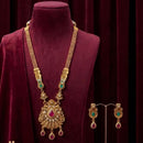 Tanish Art Jewellery Statement Pota Stone And Pearl Long Neckalce Set