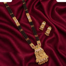 Tanish Art Jewellery Elegant Pota Stone Pearl And Beads Meenakari Mangalsutra Set