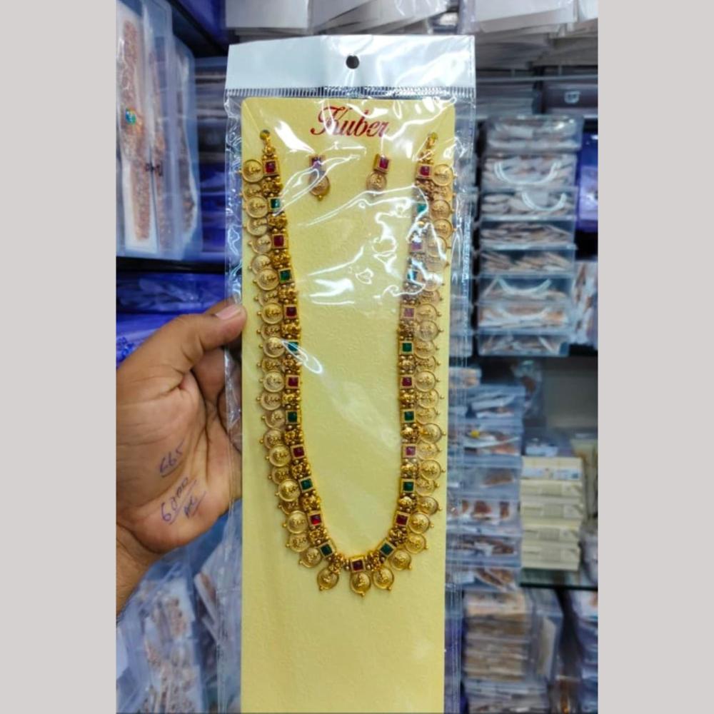 Tanish Art Jewellery Statement Pota Stone Neckalce Set