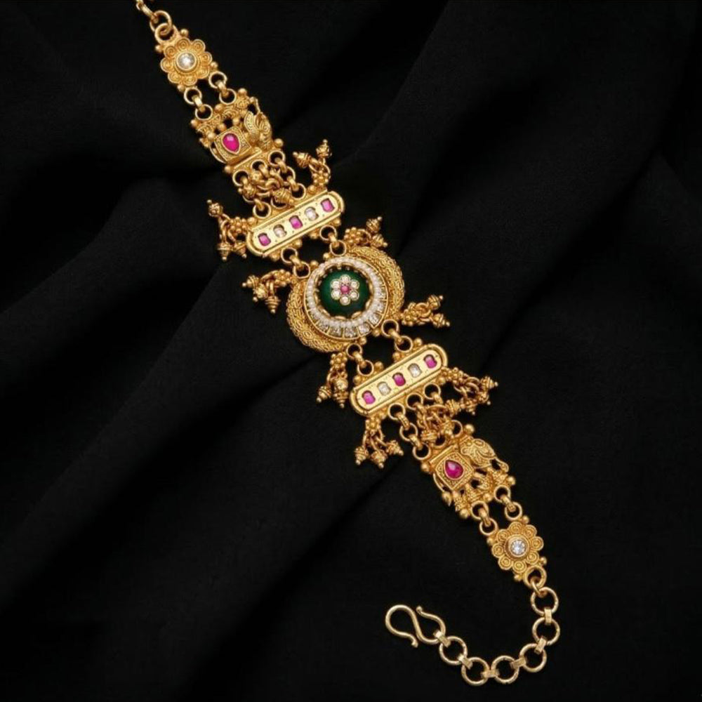 Tanish Art Jewellery Premium Pota Stone Pearl Statement Jewellery