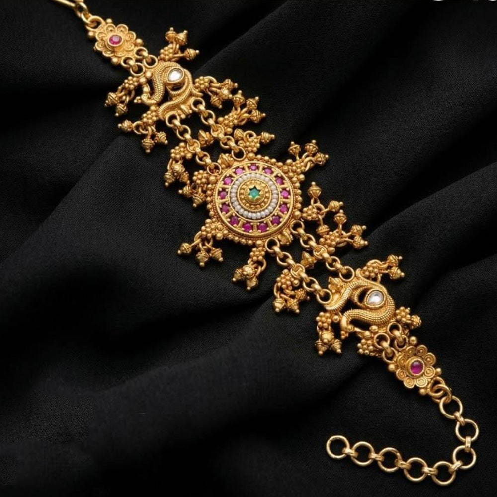 Tanish Art Jewellery Premium Pota Stone Pearl Statement Jewellery