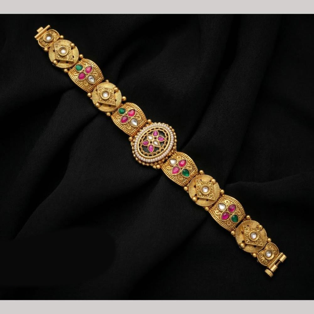 Tanish Art Jewellery Premium Pota Stone Pearl Statement Jewellery