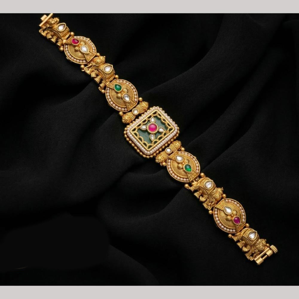 Tanish Art Jewellery Premium Pota Stone Pearl Statement Jewellery