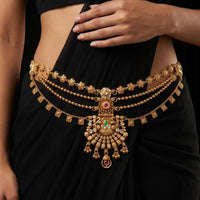Tanish Art Jewellery Timeless Pota Stone And Pearls Kamarbandh