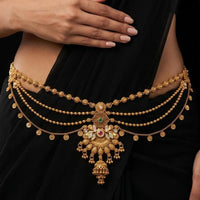 Tanish Art Jewellery Timeless Pota Stone And Pearls Kamarbandh