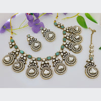 Tanish Art Jewellery Statement Pota Stone Neckalce Set