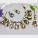Tanish Art Jewellery Statement Pota Stone Neckalce Set