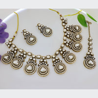 Tanish Art Jewellery Statement Pota Stone Neckalce Set