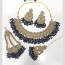 Tanish Art Jewellery Statement Crystal Stone And Pearl Neckalce Set