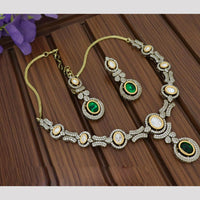Tanish Art Jewellery Statement Pota Stone Neckalce Set
