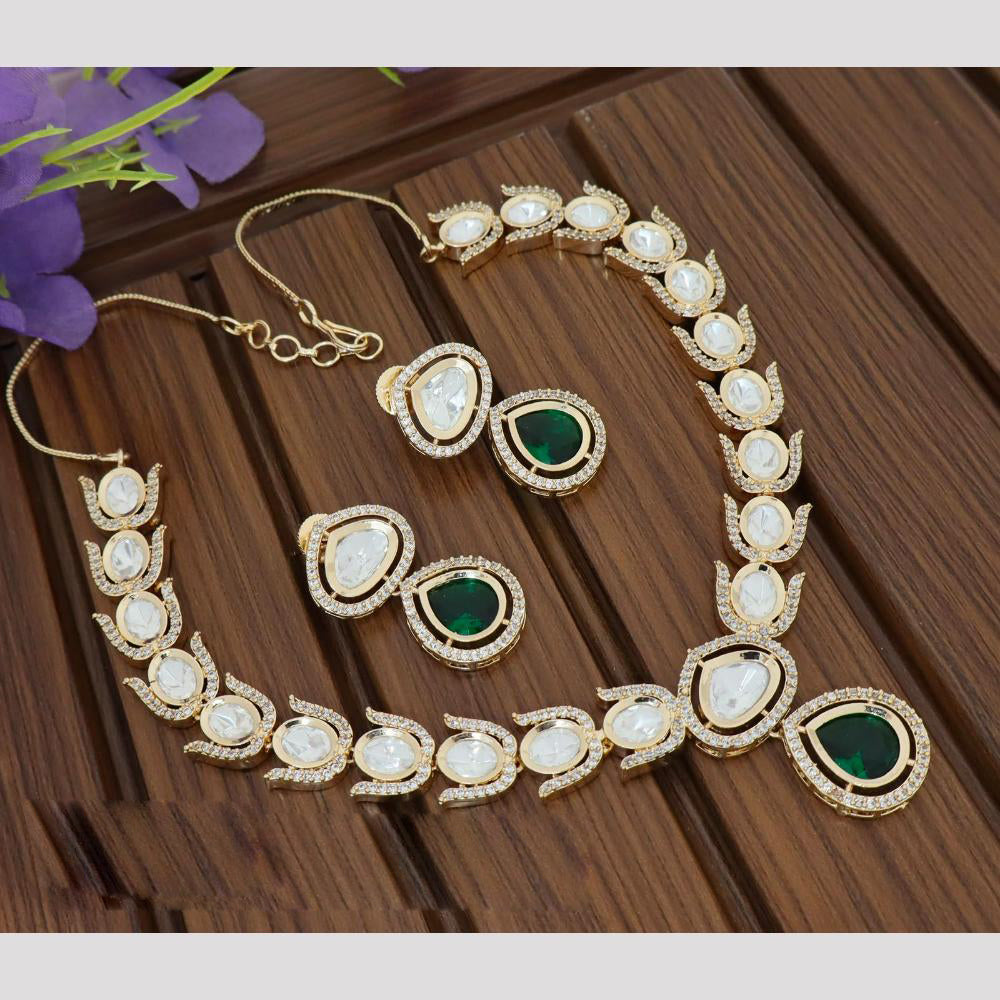 Tanish Art Jewellery Gorgeous Polki Kundan Designer Necklace Set