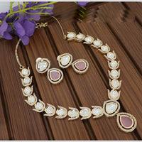 Tanish Art Jewellery Gorgeous Polki Kundan Designer Necklace Set