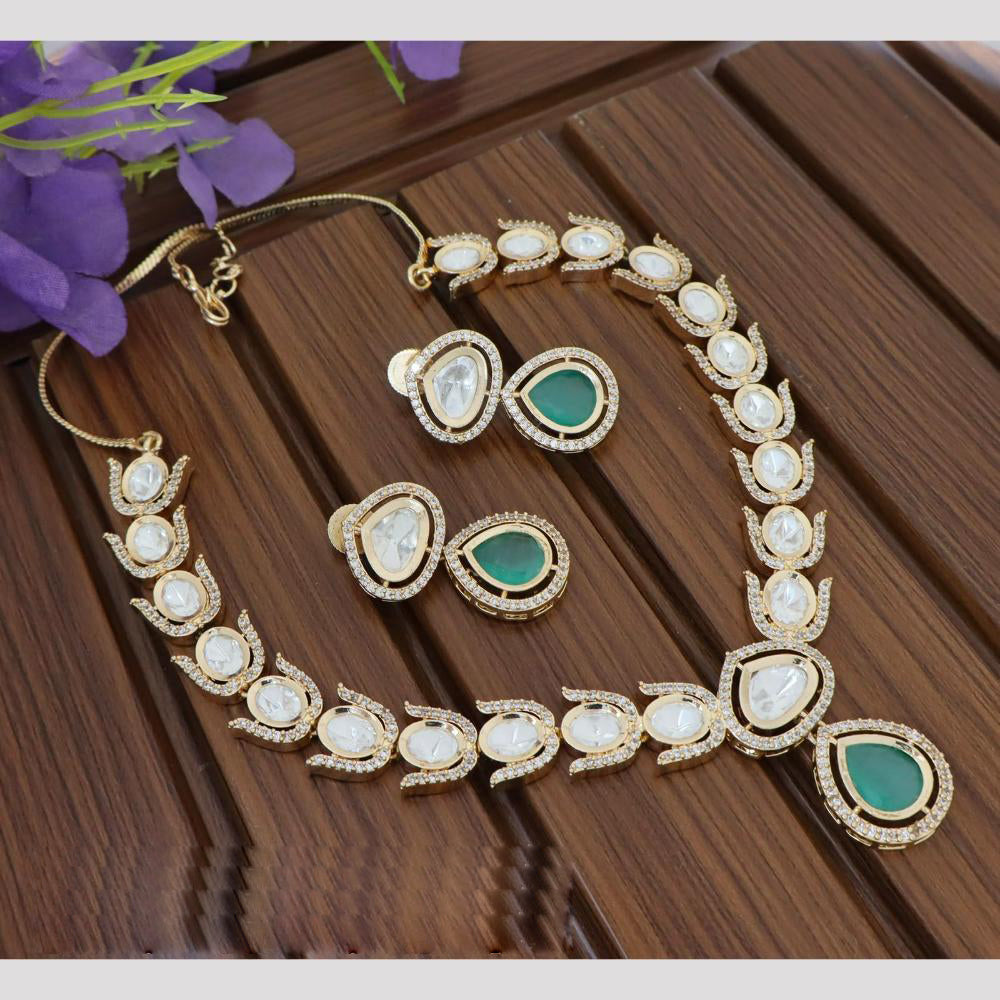 Tanish Art Jewellery Gorgeous Polki Kundan Designer Necklace Set