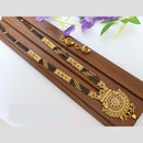 Tanish Art Jewellery Elegant Pota Stone And Beads Mangalsutra Set