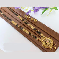 Tanish Art Jewellery Elegant Pota Stone And Beads Mangalsutra Set
