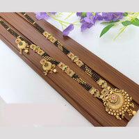 Tanish Art Jewellery Elegant Pota Stone And Beads Mangalsutra Set