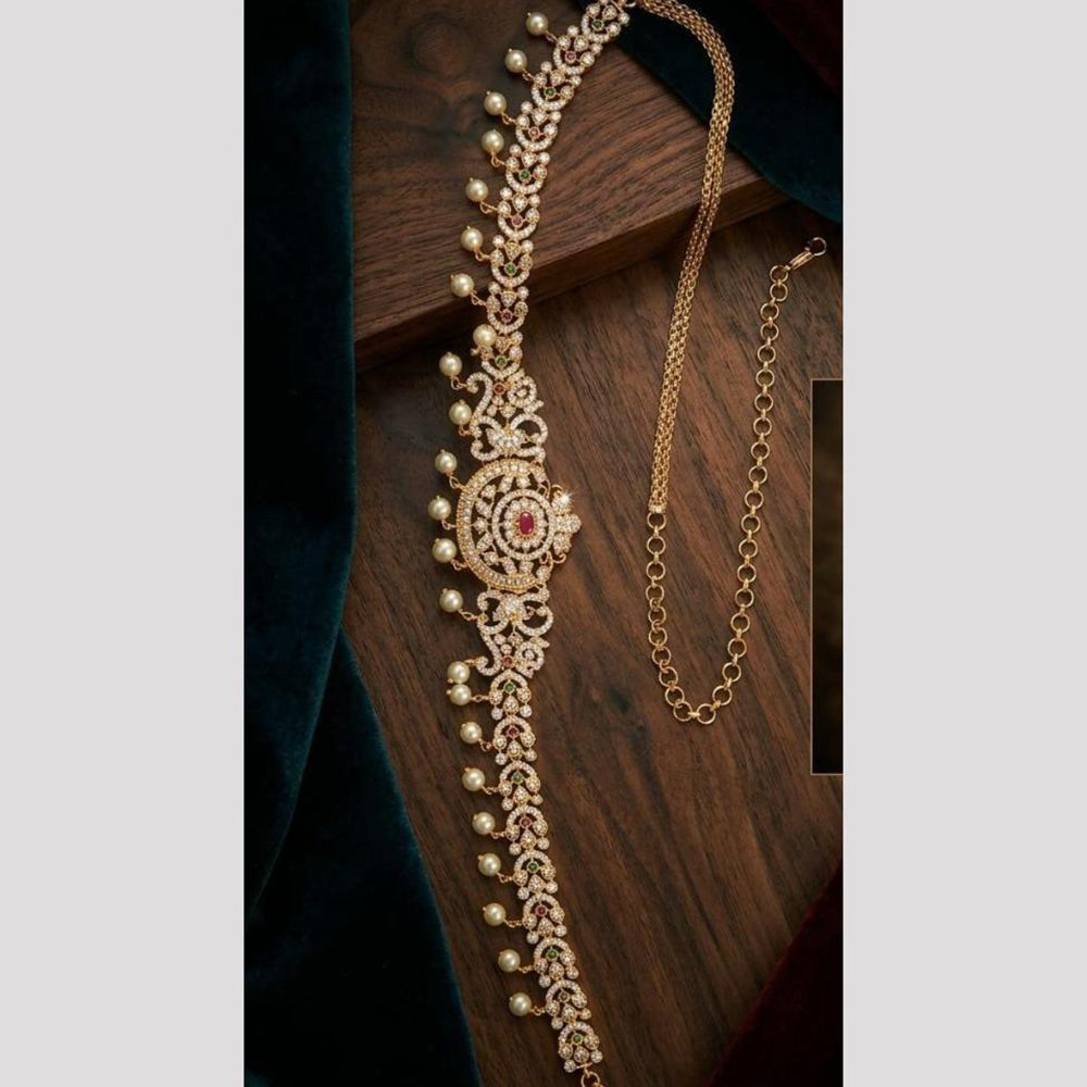 Tanish Art Jewellery Timeless Pota Stone And Pearls Kamarbandh
