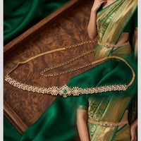 Tanish Art Jewellery Timeless Pota Stone And Pearls Kamarbandh