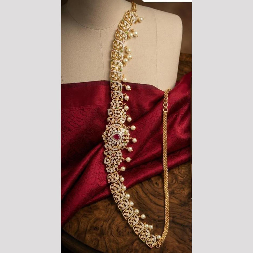 Tanish Art Jewellery Timeless Pota Stone And Pearls Kamarbandh