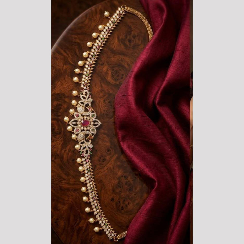 Tanish Art Jewellery Timeless Pota Stone And Pearls Kamarbandh