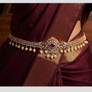 Tanish Art Jewellery Timeless Pota Stone And Pearls Kamarbandh