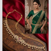 Tanish Art Jewellery Timeless Pota Stone And Pearls Kamarbandh