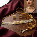 Tanish Art Jewellery Polki Kundan And Pearl Choker Necklace Set