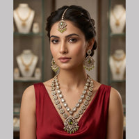 Tanish Art Jewellery Classic Polki Kundan And Beads Designer Necklace Set