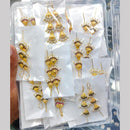Tanish Art Jewellery Royal Austrian Stone And Pearl Earcuff Dangler Earrings
