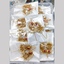 Tanish Art Jewellery Royal Pota Stone And Pearl Earcuff Dangler Earrings