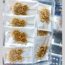 Tanish Art Jewellery Royal Pota Stone And Pearl Earcuff Dangler Earrings