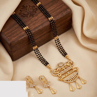 Tanish Art Jewellery Elegant Austrian Stone And Beads Mangalsutra Set