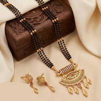 Tanish Art Jewellery Elegant Austrian Stone And Beads Mangalsutra Set