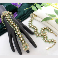 Tanish Art Jewellery Royal Pota Stone Hath Panja