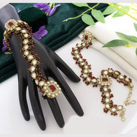 Tanish Art Jewellery Royal Pota Stone Hath Panja