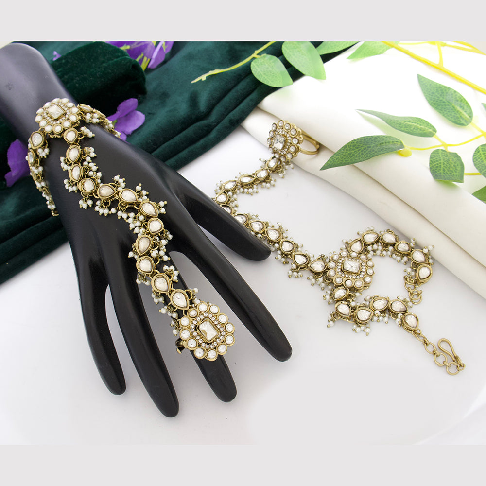 Tanish Art Jewellery Royal Pota Stone Hath Panja