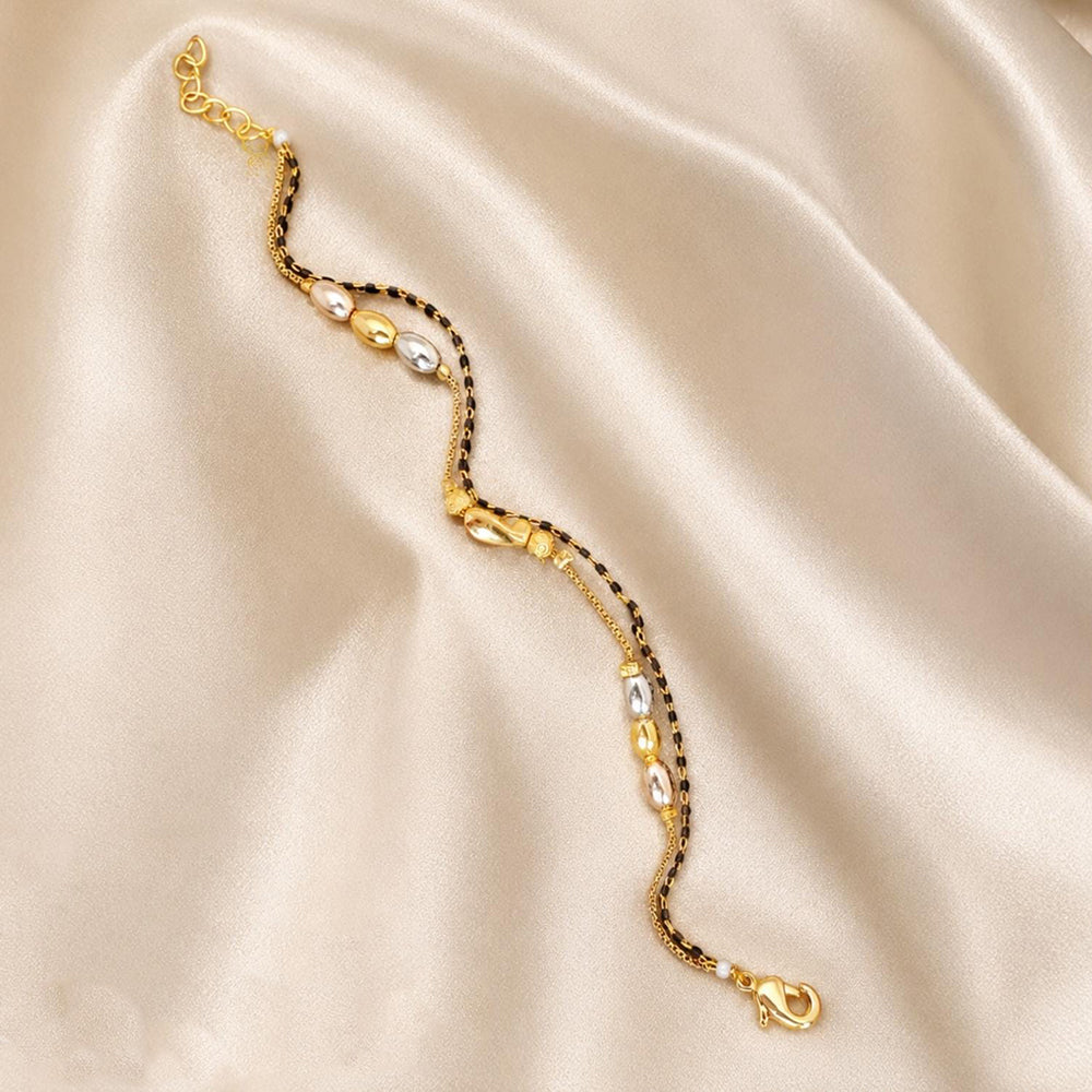 Tanish Art Jewellery Royal 2 Tone Plated Bracelet 