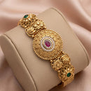 Tanish Art Jewellery Premium Pota Stone And Pearl Statement Bracelet 
